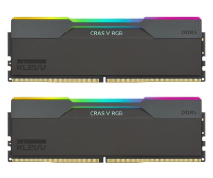 Pamięć RAM KLEVV 32GB (2x16GB) 6400 CL32 Cras V Black RGB